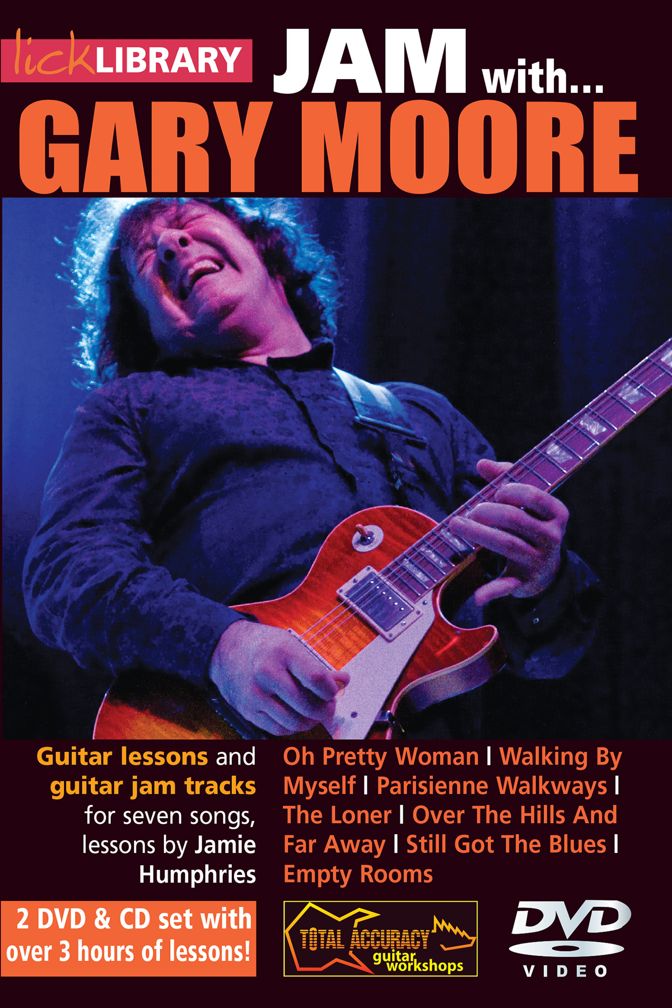 Jam with Gary Moore Guitar TAB Music Book & Play-Along Backing Tracks CD 