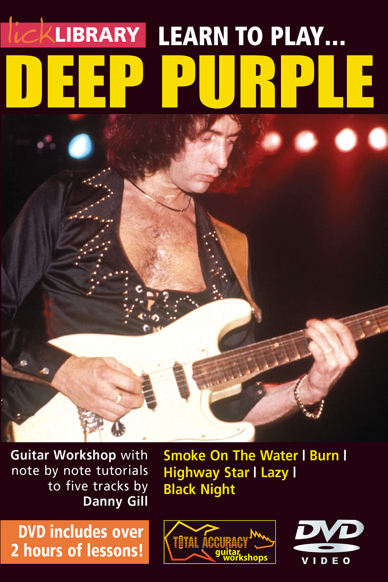 deep purple smoke on the water acoustic guitar lesson